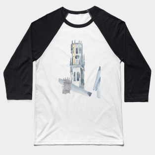 Medieval bell tower of Bruges, Belgium. Baseball T-Shirt
